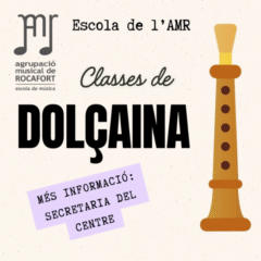 Cartell classes de dolçaina